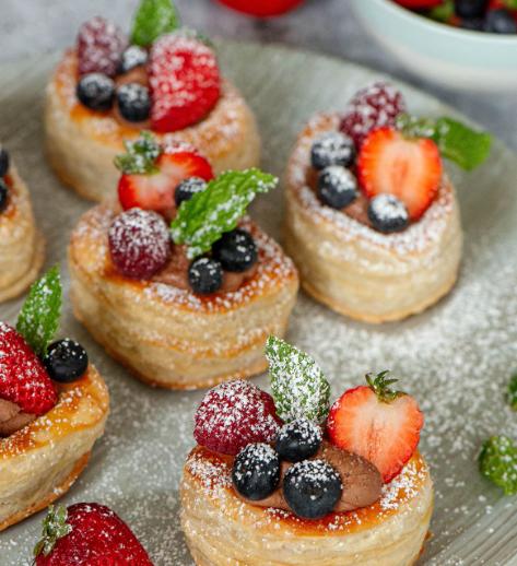 Волованы "Лесные ягоды"