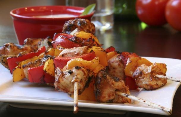Шашлычки куриные с перцем