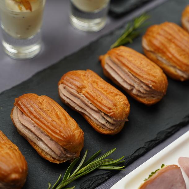 Эклеры с крем брюле из куриной печени Эклеры с крем брюле из куриной печени