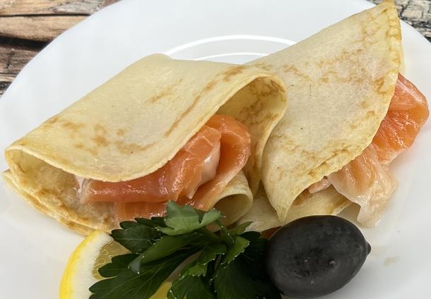 Блины с семгой Блины с семгой