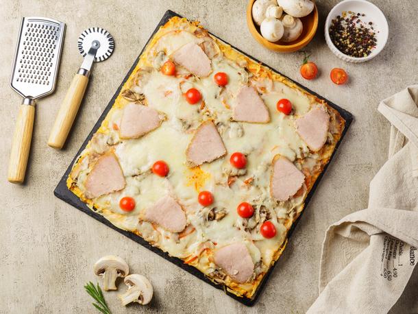 Мясная пицца без теста на мясных коржах "Острая Испанская"