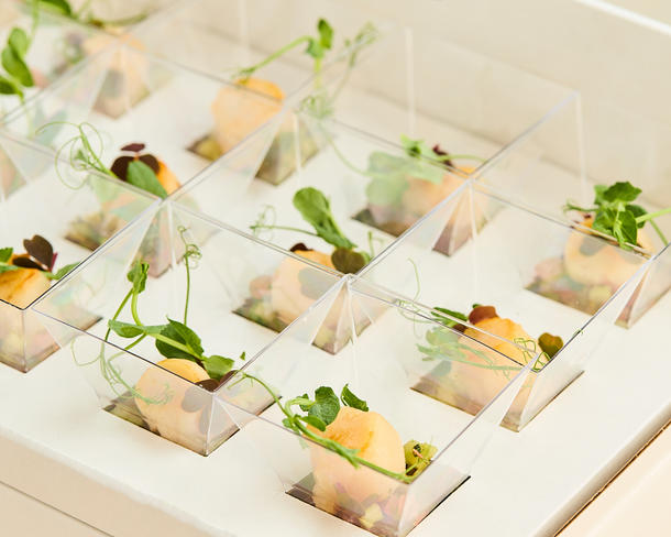 Бокс №25 Морской гребешок с сальсой из свежего огурца