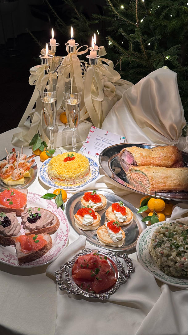 Сытный новогодний ужин на 6-7 человек