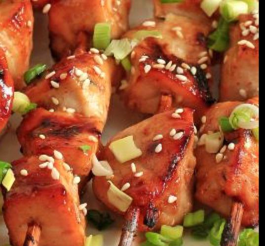 Шашлык из свинины с картофелем айдахо