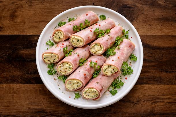 Рулетики ветчина / сыр