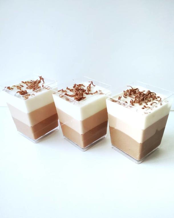 Десерт «Три шоколада»