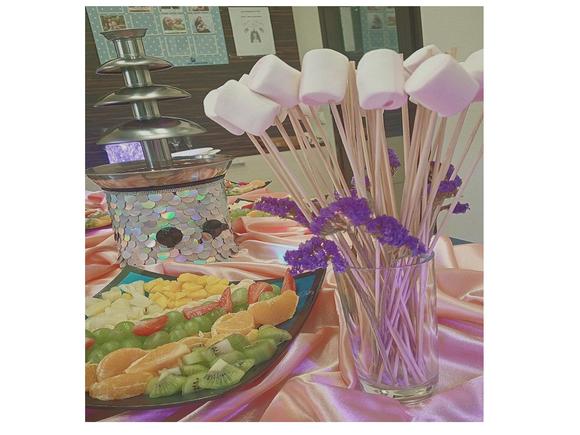 Маршмеллоу в молочном шоколадном фонтане на 20 персон в Санкт-Петербурге