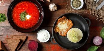 Доставка блюд и напитков на 5 персон