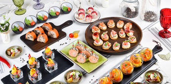 Фуршет с горячими закусками на 35 - 40 персон