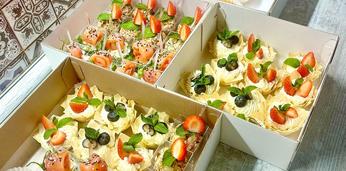 Фуршетный сет стандарт с горячими закусками на 10 персон